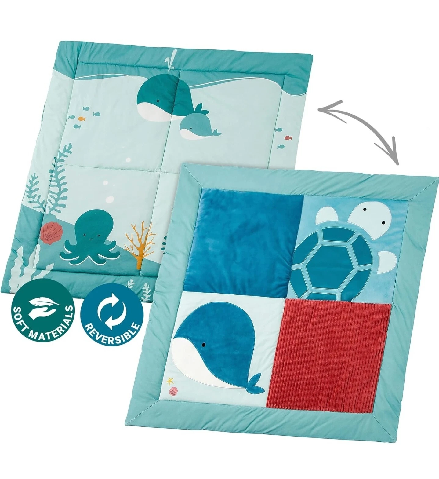 Little Big Friends Reversible Baby Play Mat