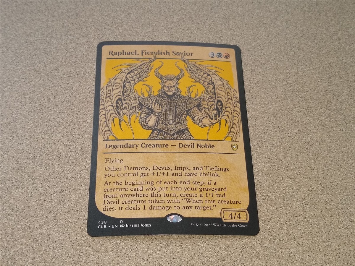 Magic the Gathering: MTG: Raphael, Fiendish Savior: Baldur's Gate