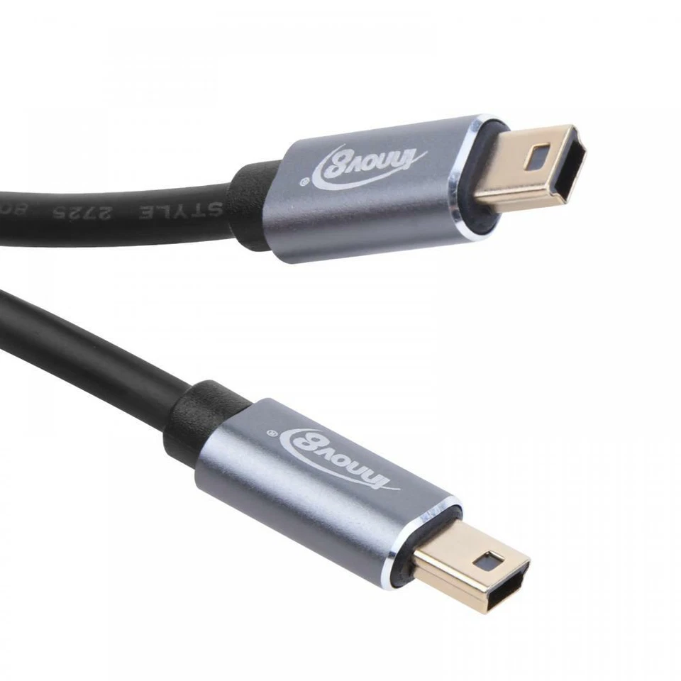 USB 2.0 Mini-B 5-Pin Male to Mini-B 5-Pin Male Data OTG Cable - 1m - Image 2 of 4