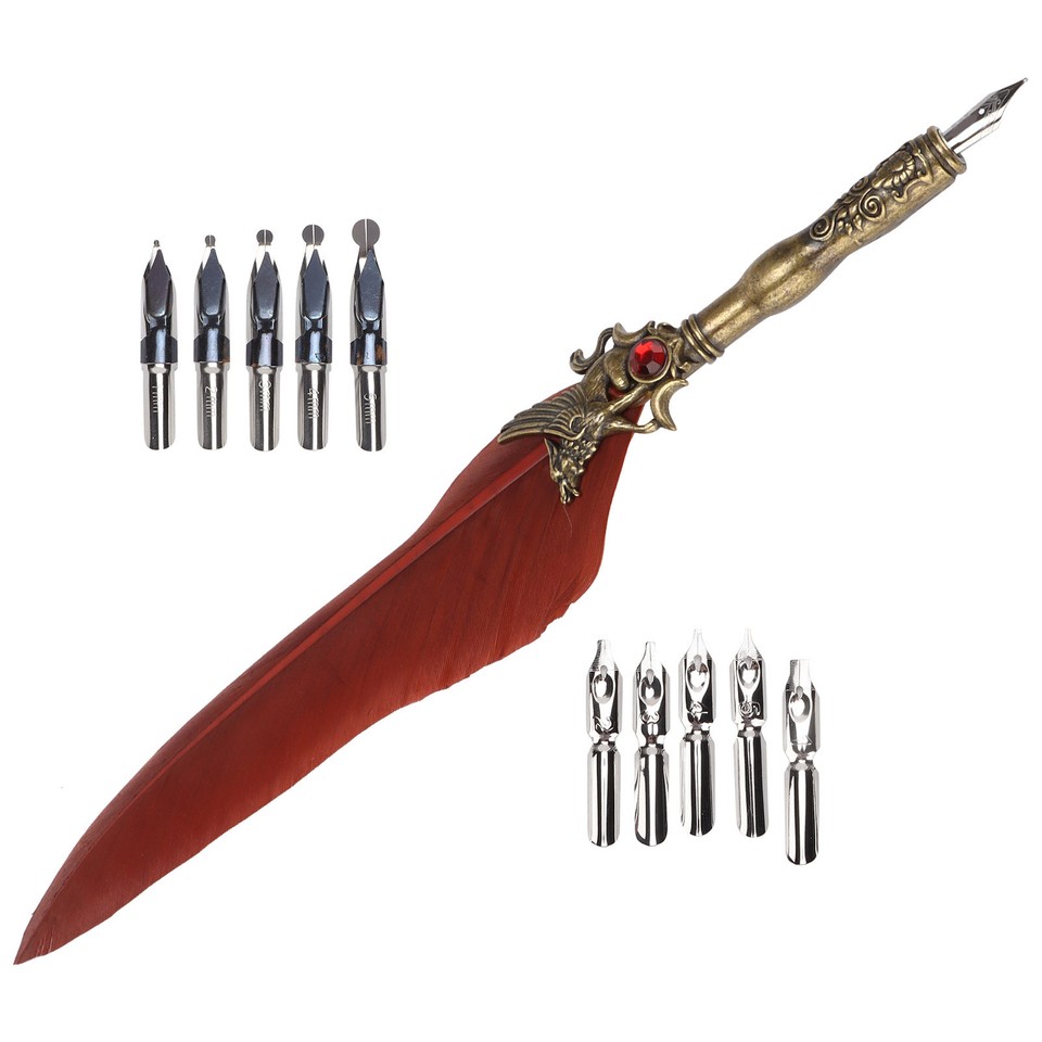 Feather Pen Signature Gift Dip Pencil Dip Pen For Business Gift For