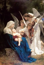 Bouguereau Angel Song Giclee Art Oil painting HD printed on canvas L3061