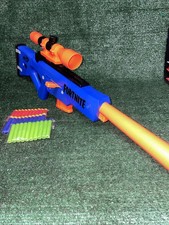 Nerf Fortnite BASR-R Bolt Action Blaster Blue Orange 2019 E8884 C-015G/w bullets
