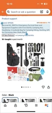 Survival Kit, 268 Pcs Emergency Gear and Equipment Supplies with First Aid