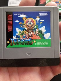 MARIO'S TENNIS Mario Virtual Boy Nintendo Japan Version. Complete CIB #3