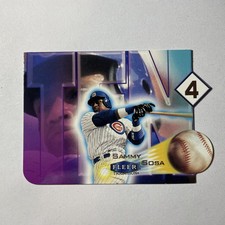 2000 Fleer Tradition Ten-4 Sammy Sosa #1TF Chicago Cubs Die Cut