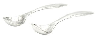 Emilia Castillo Mexico Sterling Silver 2 Piece Demitasse Espresso Stir Spoon Set
