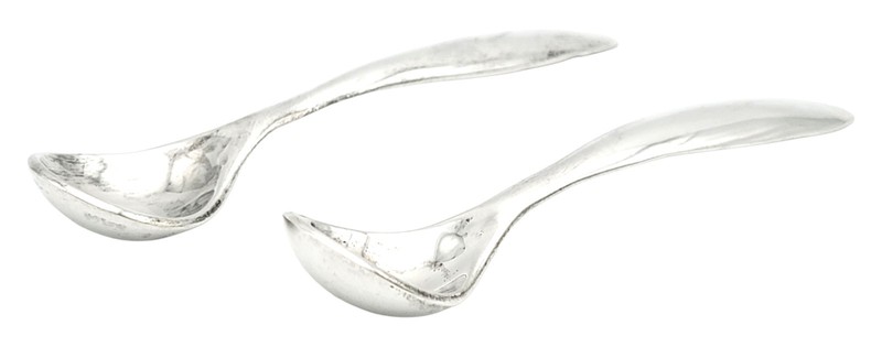 Emilia Castillo Mexico Sterling Silver 2 Piece Demitasse Espresso Stir Spoon Set