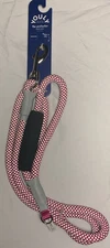 YOULY 1/2" Pink Reflective Dog Leash, 5 ft., Medium/Large.