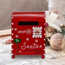 Boîte aux lettres décorative de noël, boîte aux lettres pour intérieur et