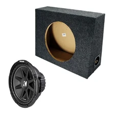 New Kicker Car Audio 12" Loaded Custom Truck Sub Box Enclosure W/ C12 Subwoofer