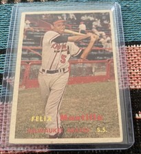 1957 Topps - Felix Mantilla #188 (RC) (No Creases/ Very Good)