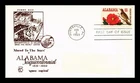 Dr Jim Stamps Alabama Sesquicentennial FDC First Natl Bank Thermographed