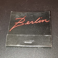 Vintage Unstruck Matchbook Berlin Night Club Nightclub Toronto Ontario Canada