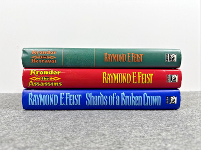 Raymond E. Feist HC/DJ Book Lot Riftwar Legacy Serpentwar Saga - Very Good