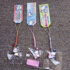 Hello Kitty Strap 3Piece Set Yokohama, Panda, Tokyo Skytree