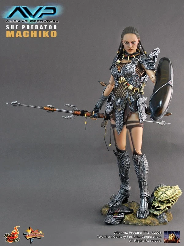 AVP Alien Vs. Figura de ángel caliente Predator She Predator Machiko Hot Toys Foto 4 de 4