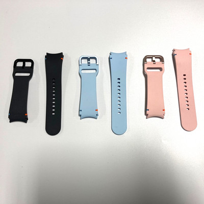 Genuine Samsung Galaxy Watch 7/6/5/4 Sport Band - S/M - Dark Gray/Pink/Blue