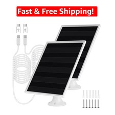 6W Waterproof Solar Panel Charger for Outdoor Security Cameras - Easy Install