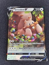 Greedent V 120/159 Holo Ultra Rare Crown Zenith Pokemon Near Mint