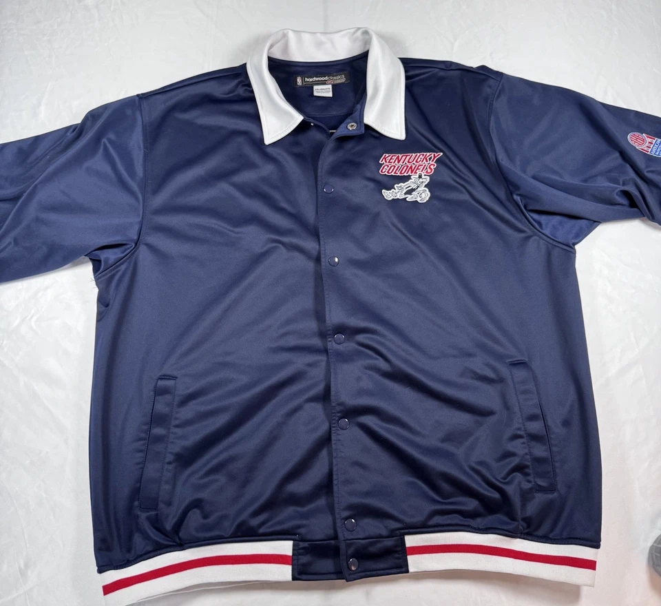 Reebok Hardwood классика Кентукки полковников ABA полный пуговицах разминка куртка 2XL - Изображение 2 из 4