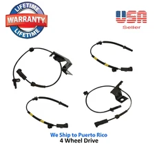 4 ABS Wheel Speed Sensor Front Rear Right & Left Fit: Ford Fusion 2013-2018 4WD