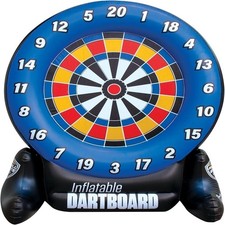 Pro Ball Sports Inflatable Dartboard 5 ft Tall Includes 6 Darts Land/Water Use