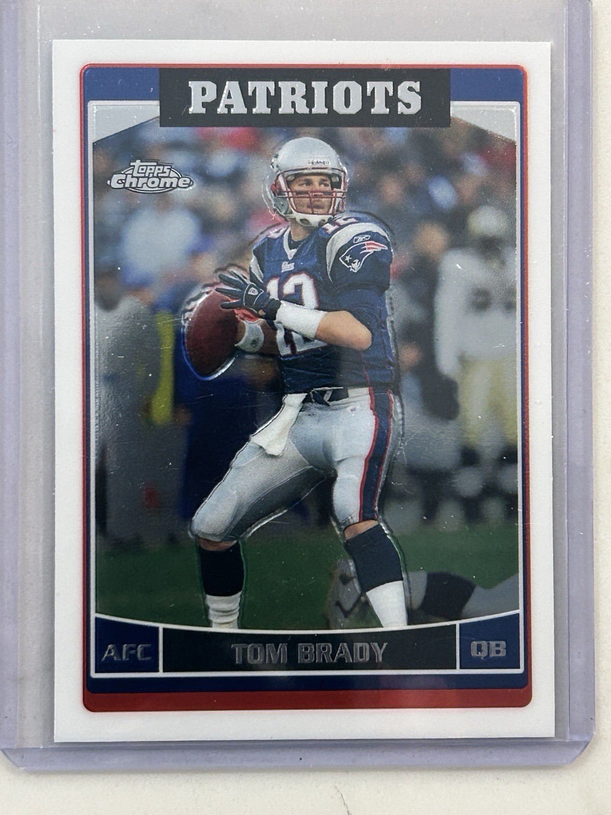 2006 Topps Chrome Tom Brady No. 106