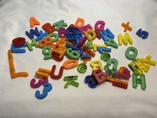 Magnetic Upper Lower Case Alphabet Letters Numbers Lot 67 Replacement Toy 1.5"
