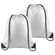 Pcs Drawstring Bags Bulk, Drawstring Backpack String Backpack Cinch 2 White