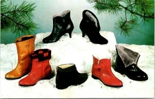 Peerless Women's BOOTS, PROVIDENCE, Rhode Island Advertising Chrome Postcard