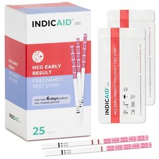 INDICAID 510K Cleared Early Detection Pregnancy Test White, Red, Purple
