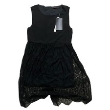 Black dress with lace bottom (M)