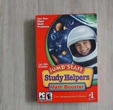 JumpStart Math Booster Study Helpers 1st-5th Grade - PC CD-ROM -New Sealed Box