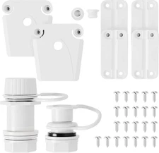 Replacement Parts Kit for Igloo Coolers - Plastic Hinges, Latches, Screws, Threa