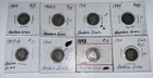 1898 Barber Dime Silver Coins Lot 8