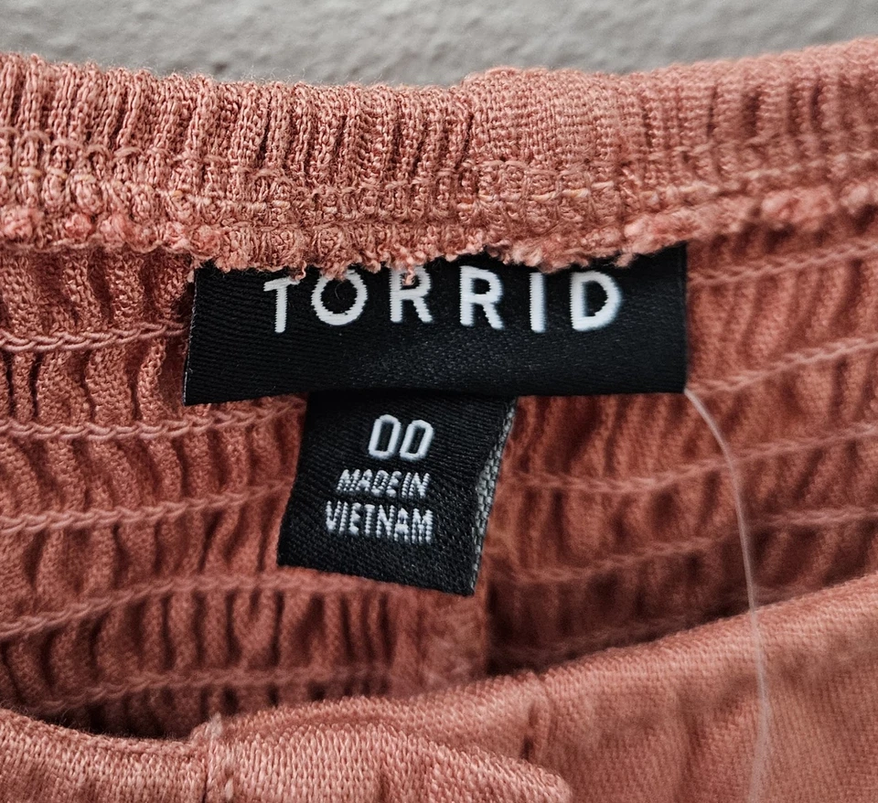 *NEW* w/tags Torrid Tank Top Women's Size 00 M/L Desert Sand Fit and Flare - Image 2 of 4