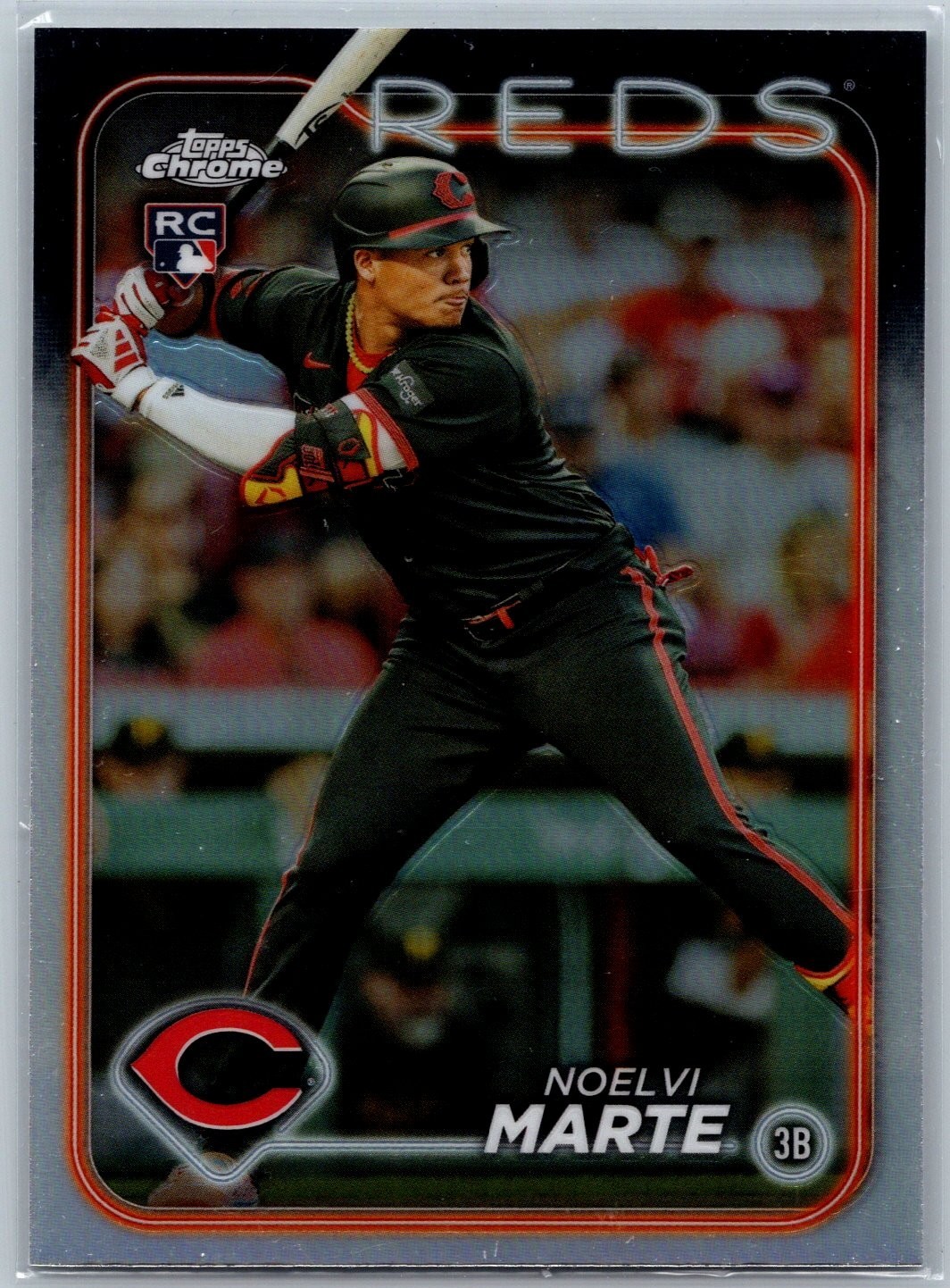 2024 Topps Chrome - Noelvi Marte #177 Refractor (RC)
