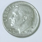 1958 D Roosevelt Dime 90% Silver 10c US Coin Very Fine Details #9718