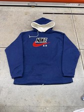 vintage nike air made in usa fleece big logo hoodie size xl