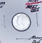 New Listing1919-D Denver Mint Mercury Dime, Superb Gem AU+++, RARE This Nice!