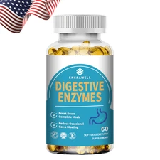 Digestive Enzymes w/ Prebiotic & Probiotics Gas Constipation Bloating Relief USA