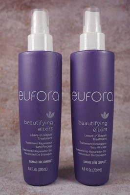 2 x Eufora Beautifying Elixirs Leave-in Repair Treatment 6.8 Oz