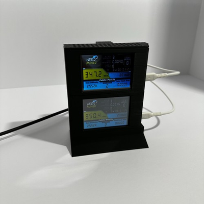 #ad NerdMinerV2 Case A.S.T.R.A. Cooling Tower 2 Stack Tower $36.99