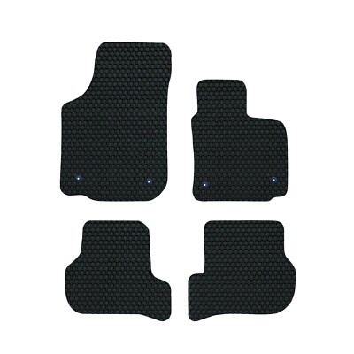 Seat Leon MK2 2005-2013 GENUINE LUXURY Tailored Rubber Car Floor Mats Black Set