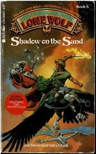 Joe Dever - Lone Wolf 5 - Shadow on the Sand -  US edition - B/A-/B