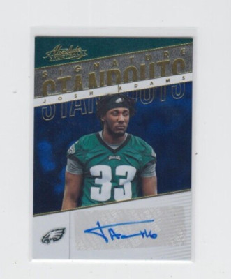 2018 Panini Absolute Josh Adams Signature Standouts No. SS-JA Eagles 