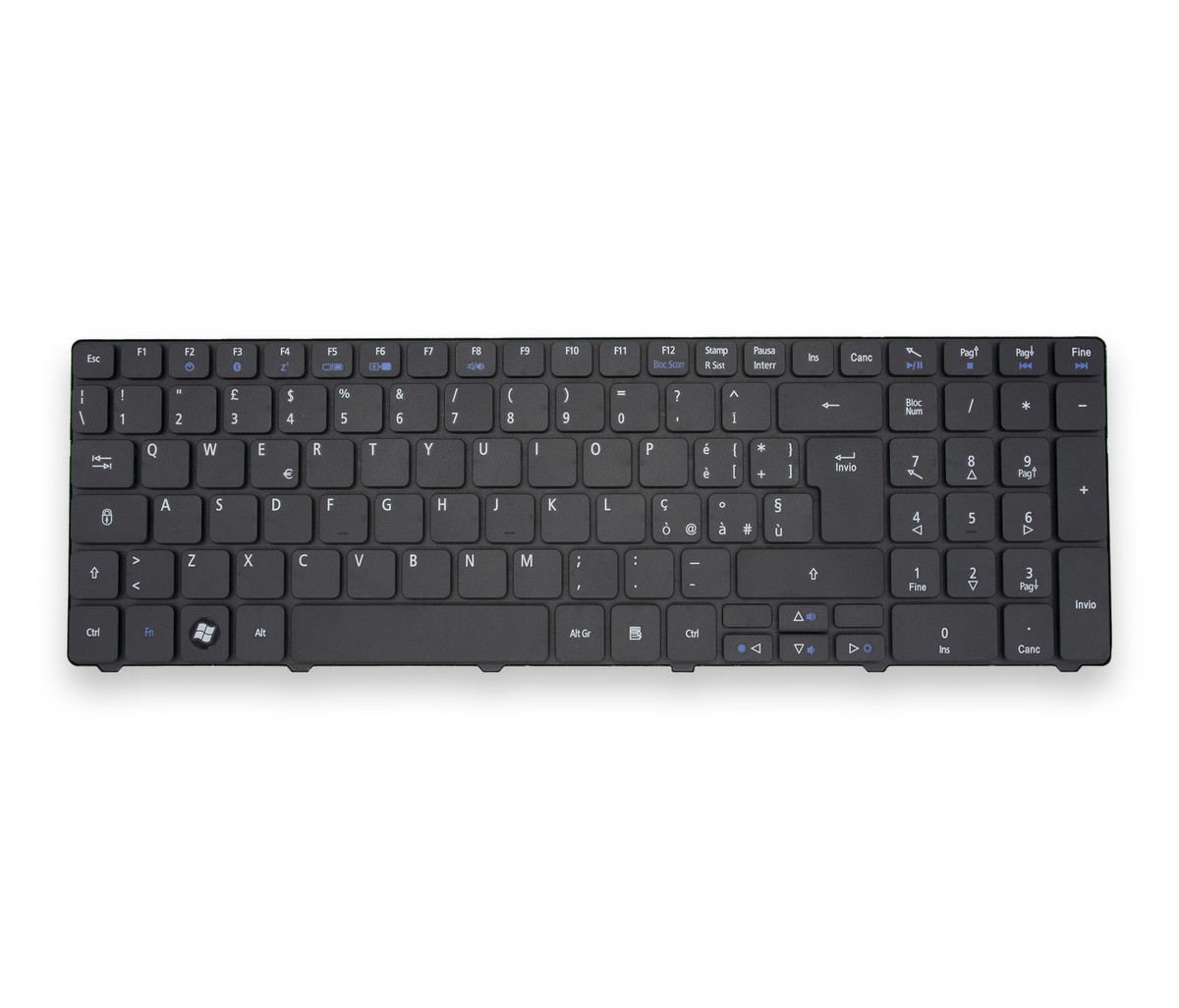 NewNet Tastiera Italiana Per Acer | Layout QWERTY | Sostituisce P/N KB.I170A.158 | 358x113 Mm