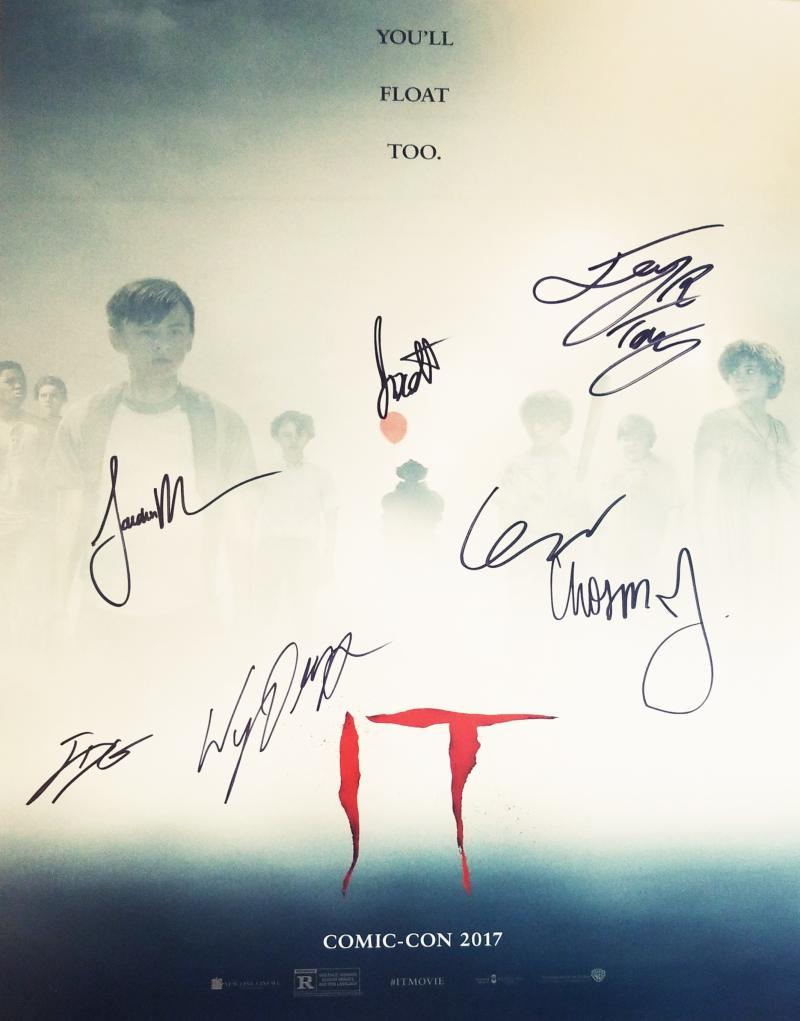 IT 7X CAST signed 16x20 Poster Finn Wolfhard Jack Dylan Grazer JSA