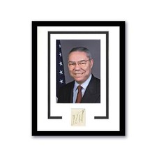 Colin Powell AUTOGRAPH General Signed Photo Framed 11x14 Matted Display ACOA