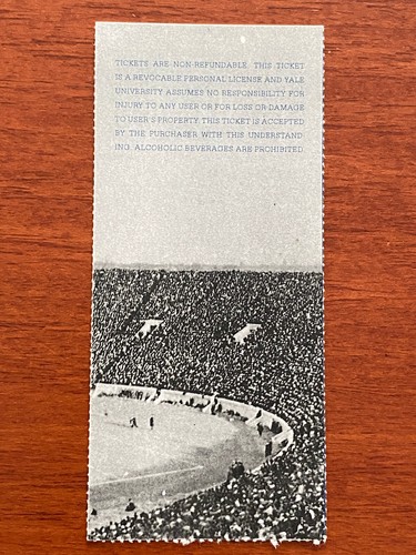 Biglietto calcio 2014 YALE v PRINCETON STUB YALE CIOTOLA 100° anniversario 11/15/14 - Foto 2 di 2